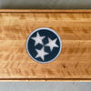 Tennessee flag cutting board -RoseWood Block & Co custom walnut cutting board.Walnut cutting block. Walnut wood cutting board