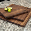 RoseWood & Co Cutting board set- Utility set is heavy duty for BBQ, brisket, grilling and will last a lifetime. Our cutting blocks are handmade in the US. Walnut wood cutting block set