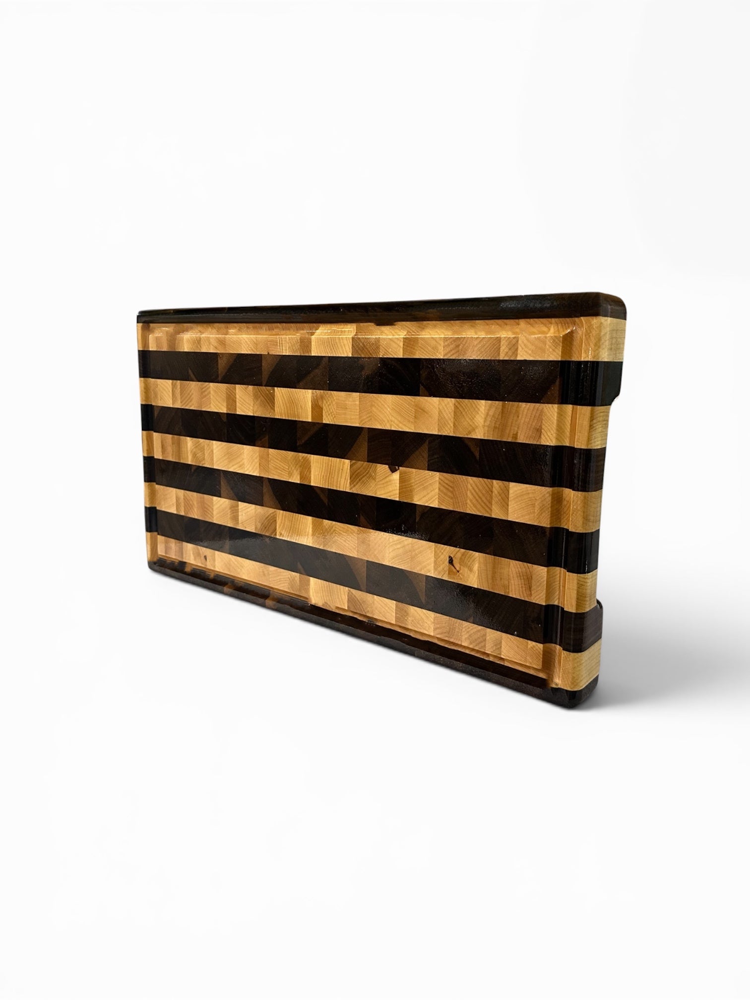 READY TO SHIP - Medium Block | Walnut & Maple, End Grain