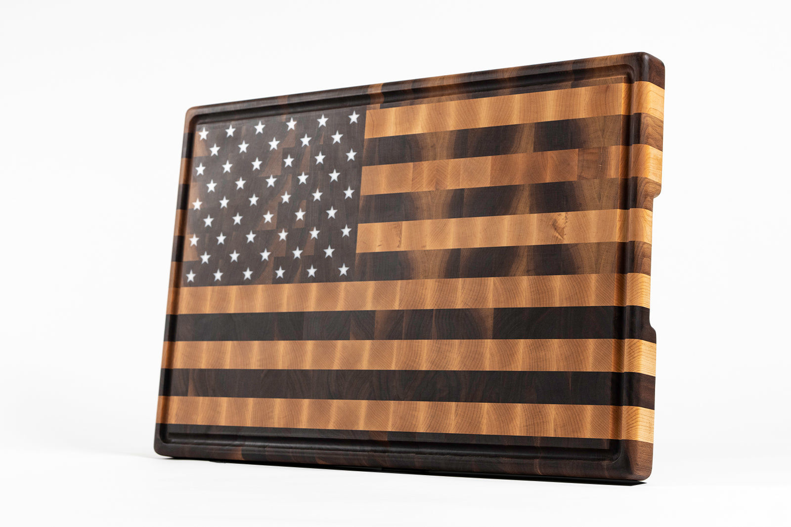 STOCK | American Flag BW, Medium - End Grain image 0