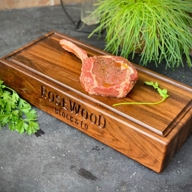 tomahawk block- cutting block Custom engraved cutting board