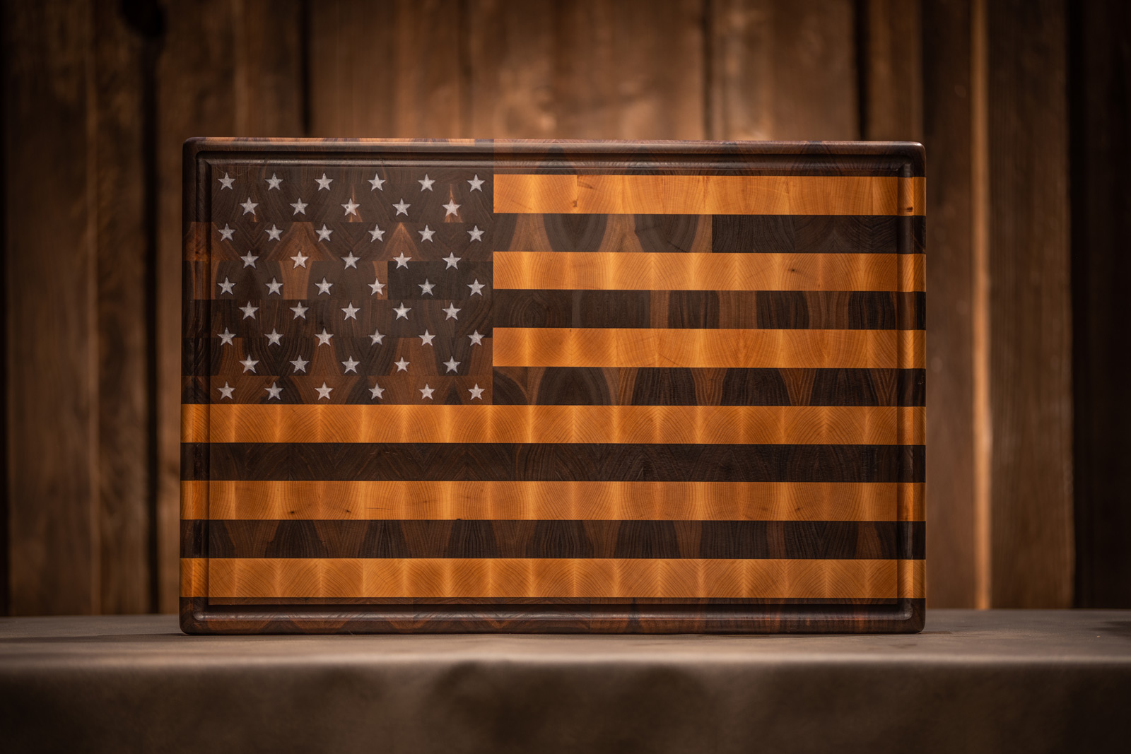 USA flag cutting board