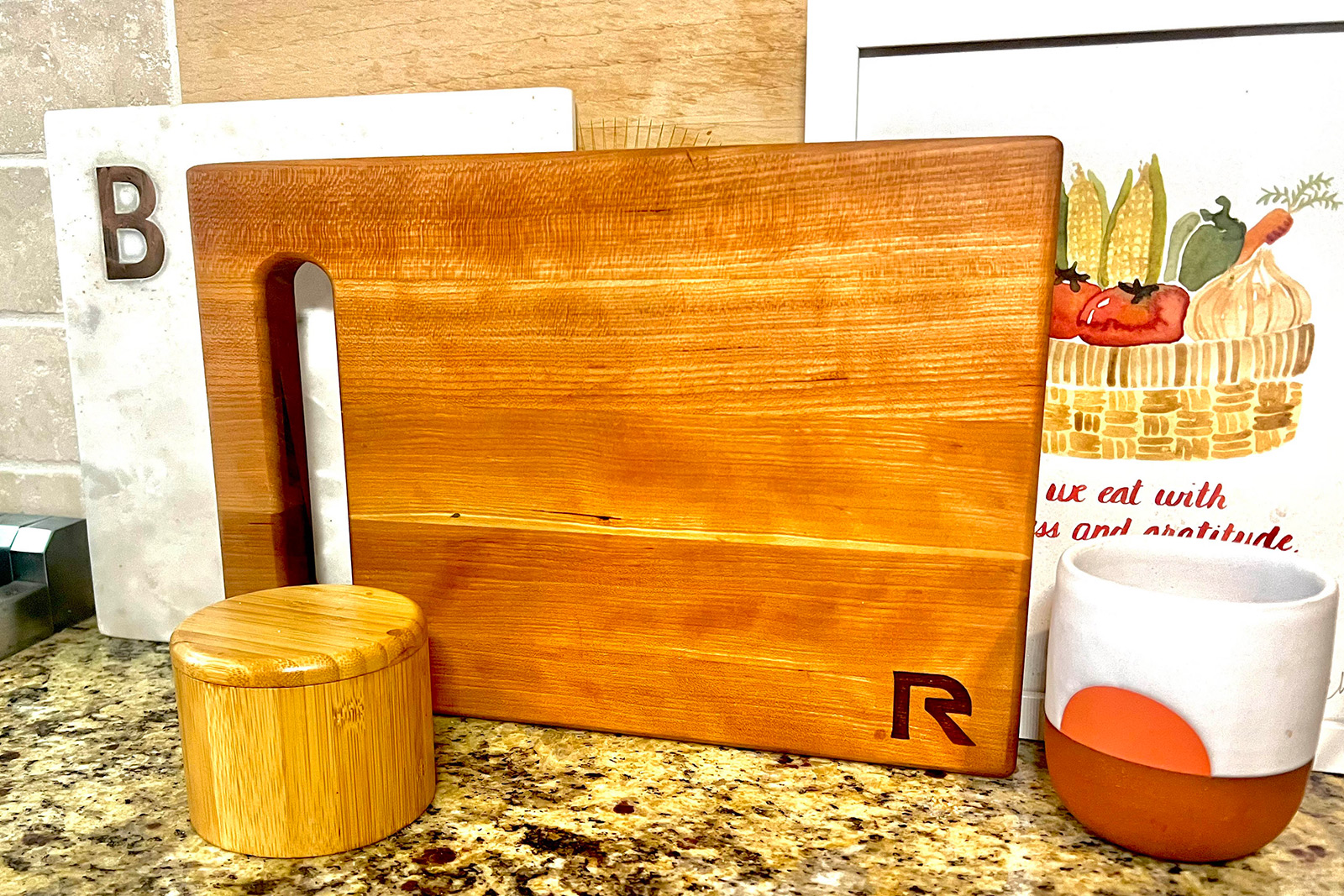 BBQ, cookout, grill cutting board or butcher's block