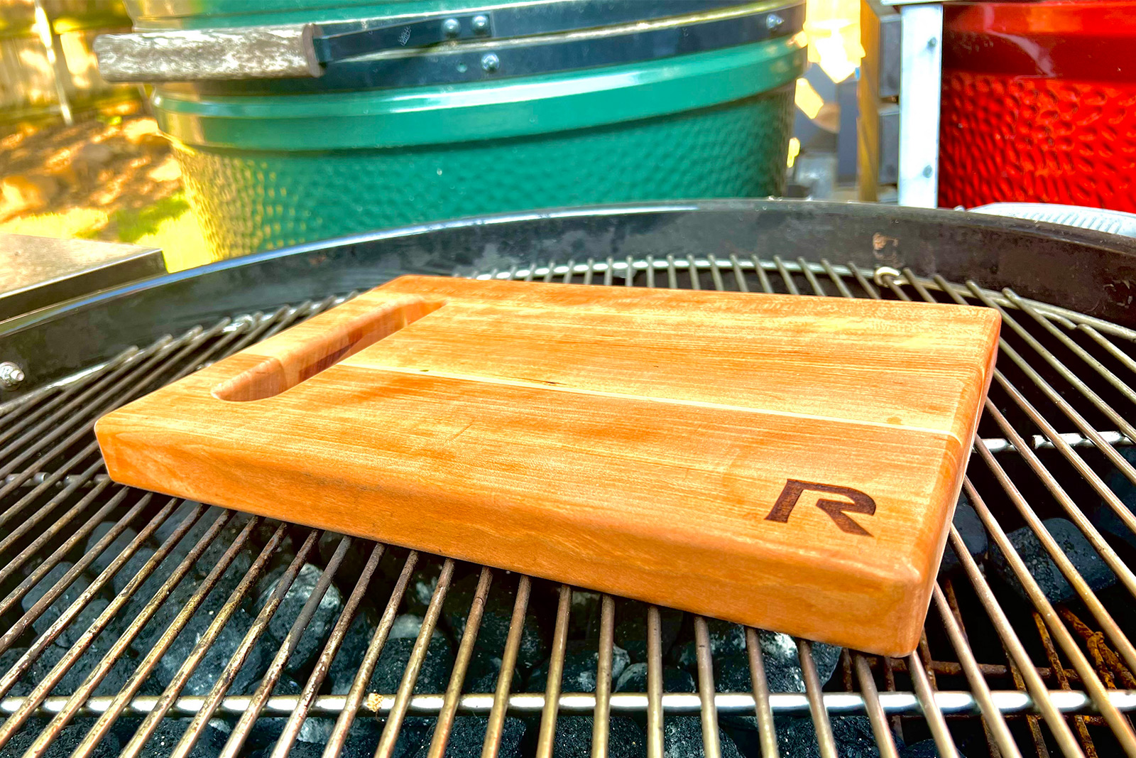 BBQ, cookout, grill cutting board or butcher's block