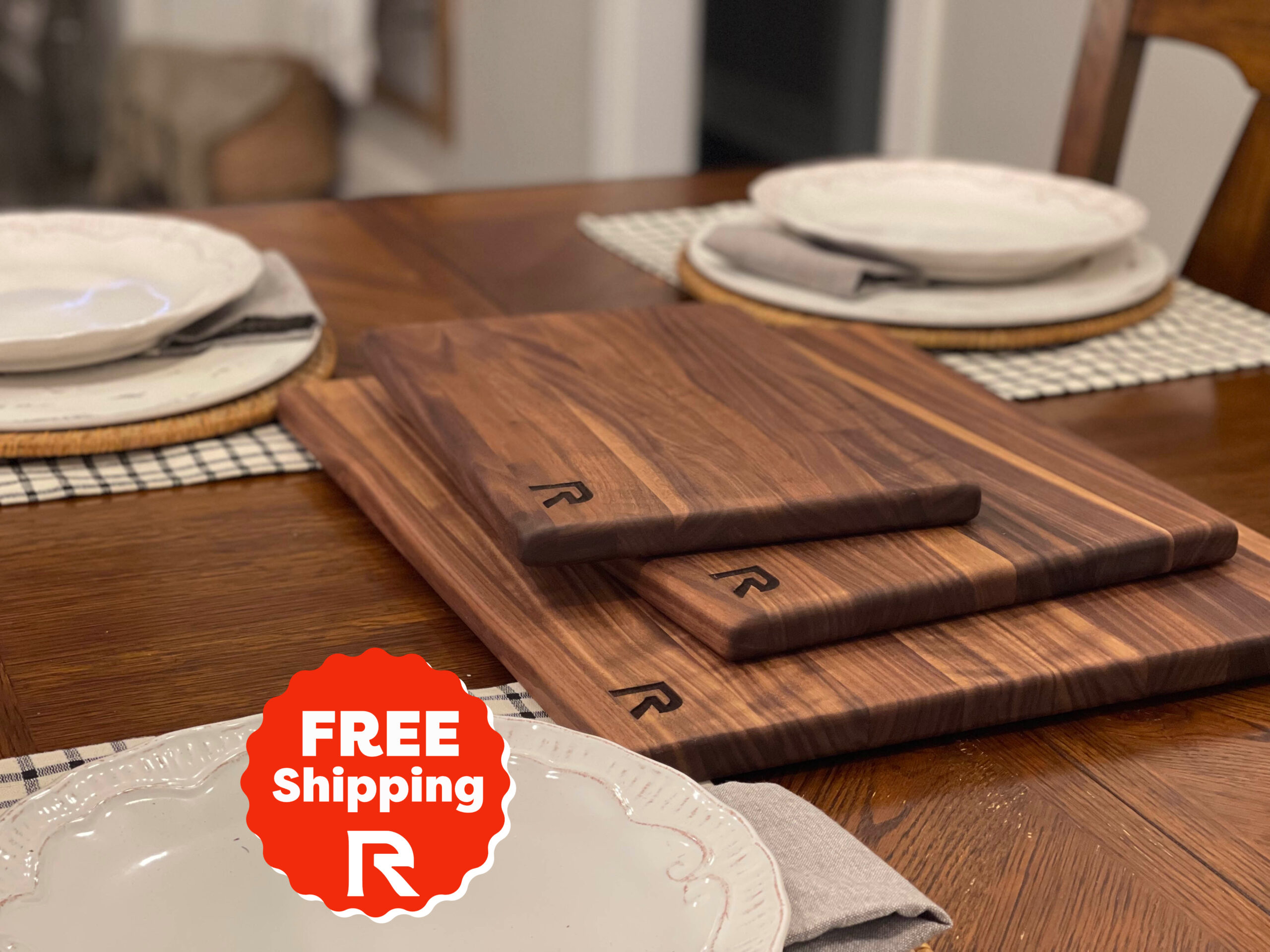 charcuterie Cutting board set- Utility set is heavy duty for BBQ, brisket, grilling and will last a lifetime. Our cutting blocks are handmade in the US.